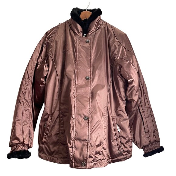 Choko Design Women Jacket Size L Whisper Thermolite Metallic Y2K Winter Snow Ski - Picture 2 of 16